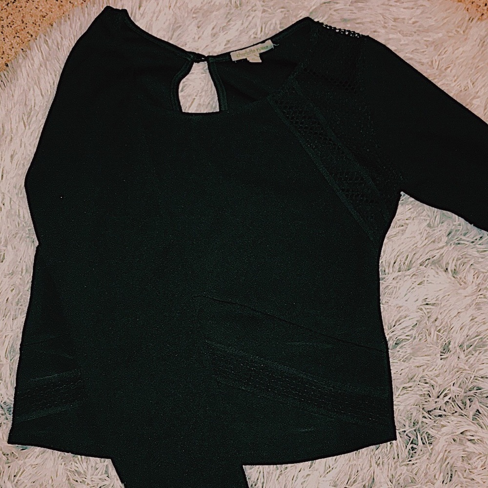 Black Dress Up Crop Top